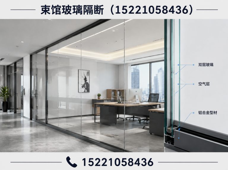 松江区办公玻璃隔断展示图